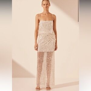 Shona Joy Asteri Maxi Skirt and longline cami